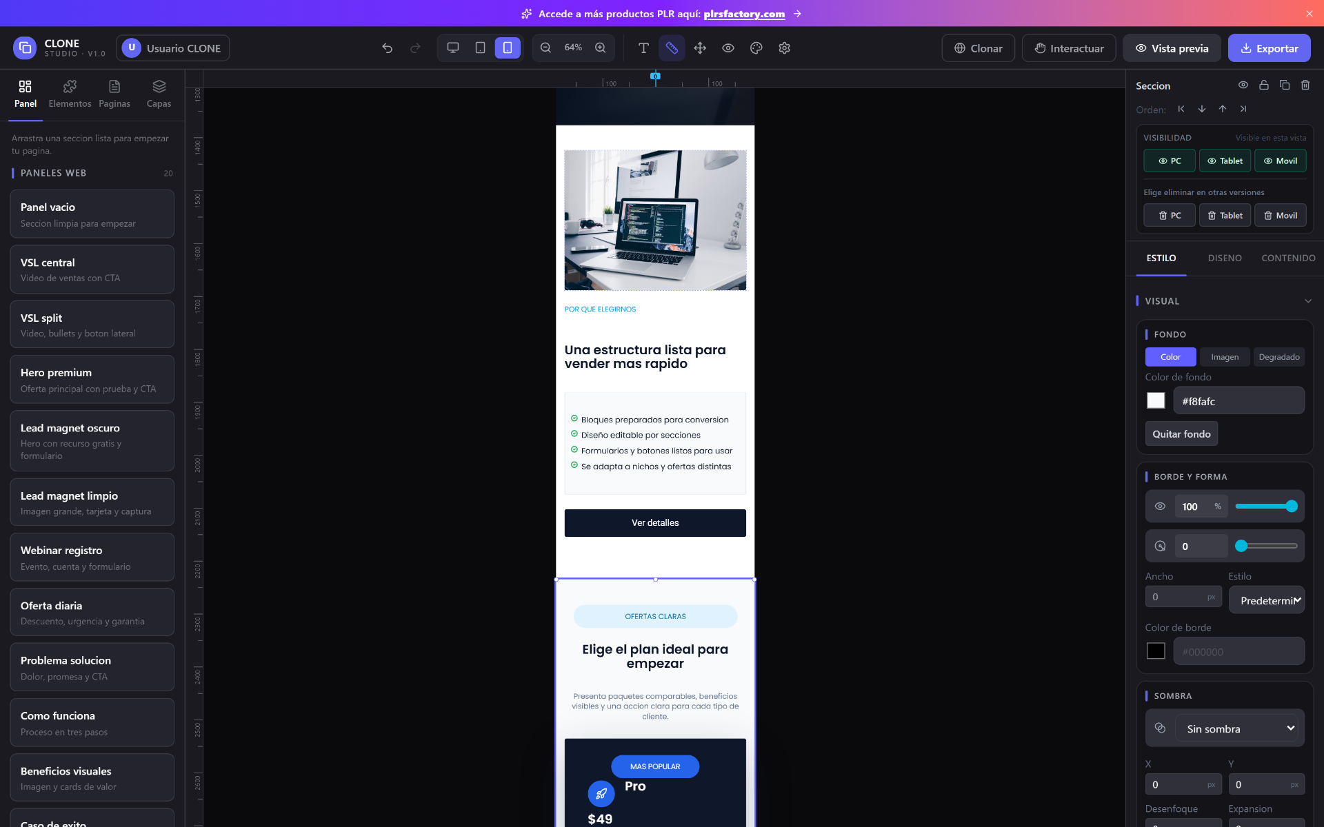 Edición móvil